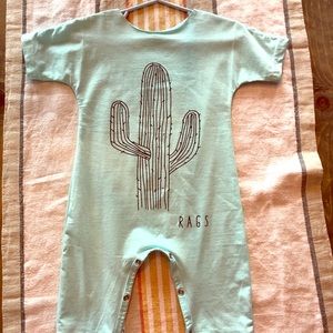 Raw neck romper